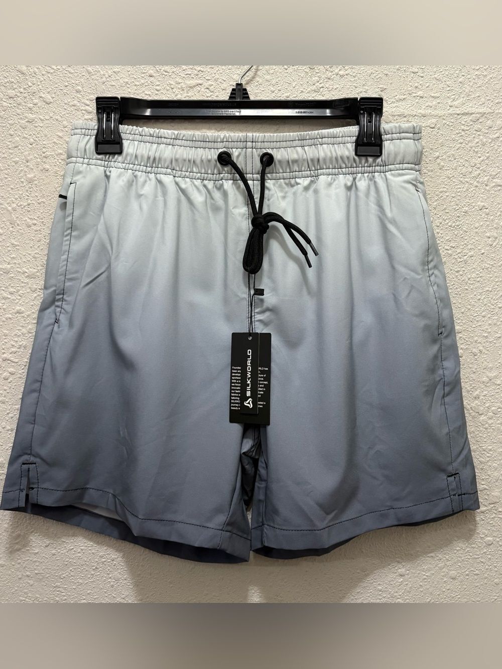 SILKWORLD Ombré Grey Swim Bottoms NWT Small